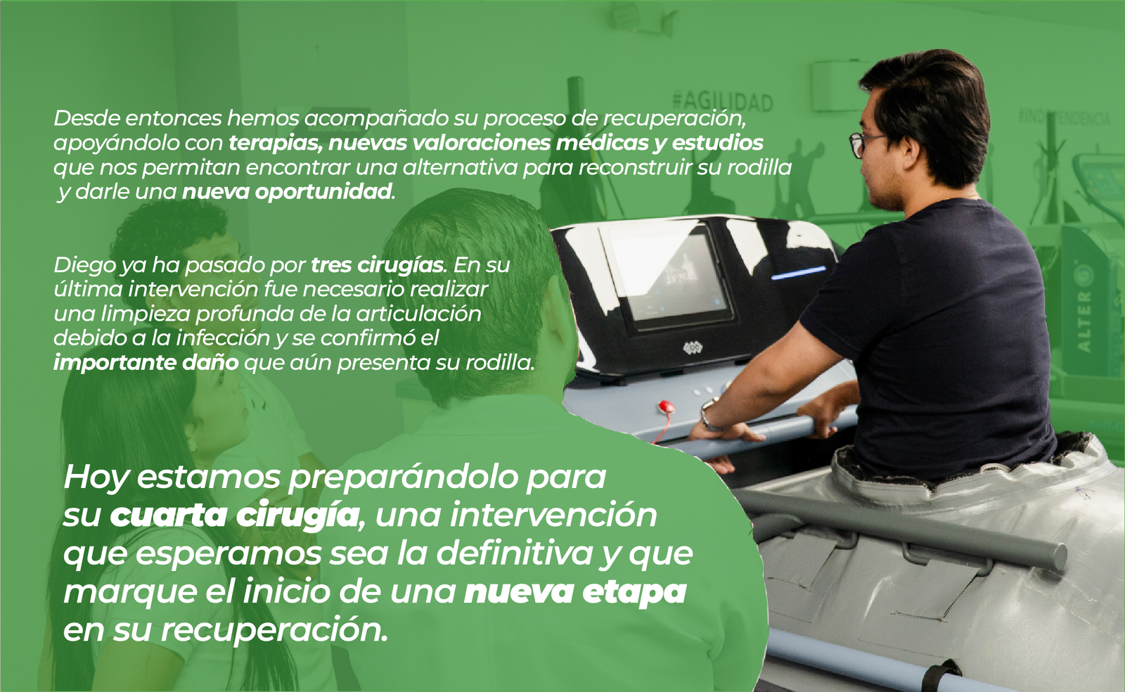 Proceso de recuperación y cuarta cirugía de Diego