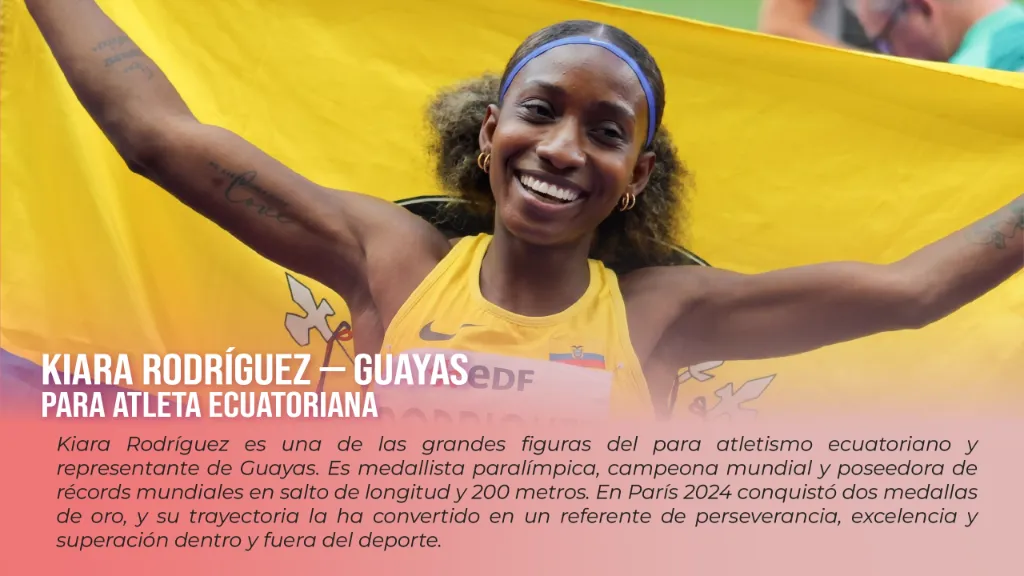 Kiara Rodríguez - Guayas, Para Atleta Ecuatoriana - Embajadora Fundación Joao Rojas