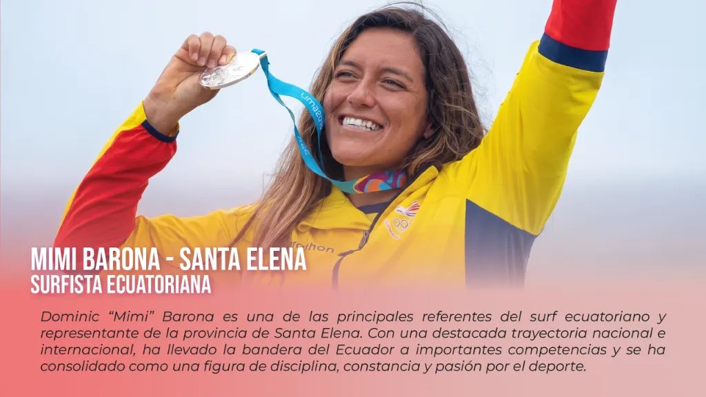 Mimi Barona - Santa Elena, Surfista Ecuatoriana - Embajadora Fundación Joao Rojas